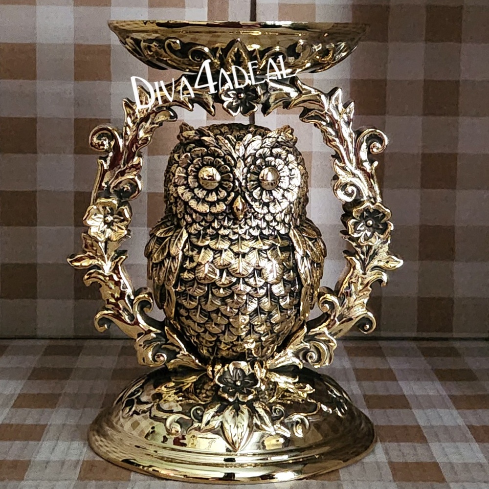 Bath & Body Works ORNATE OWL 3-Wick Pedestal Candle Holder